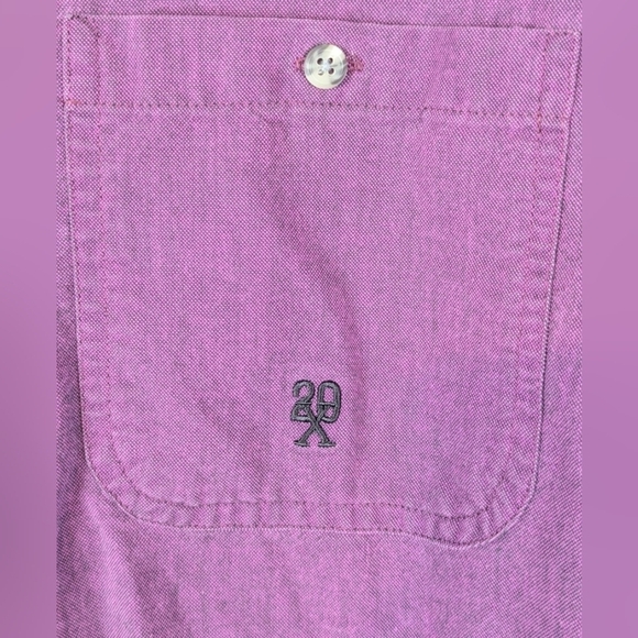 TwentyX rodeo Western shirt size label missing, purple thick fabric large or XL - Picture 3 of 8